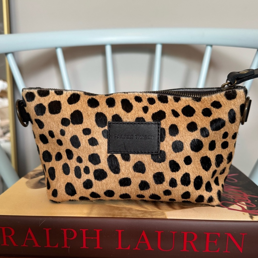 PARKER THATCH LITTLE BUDDY Leopard Print Bag NWOT